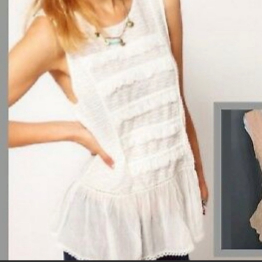 White free people tank